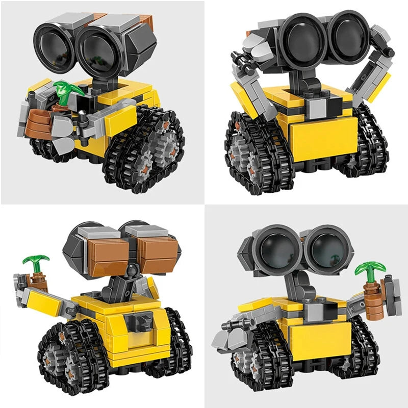 Mini Robot Wall-e MOC Building Blocks Model Bricks Kits Creative Toys for Kids