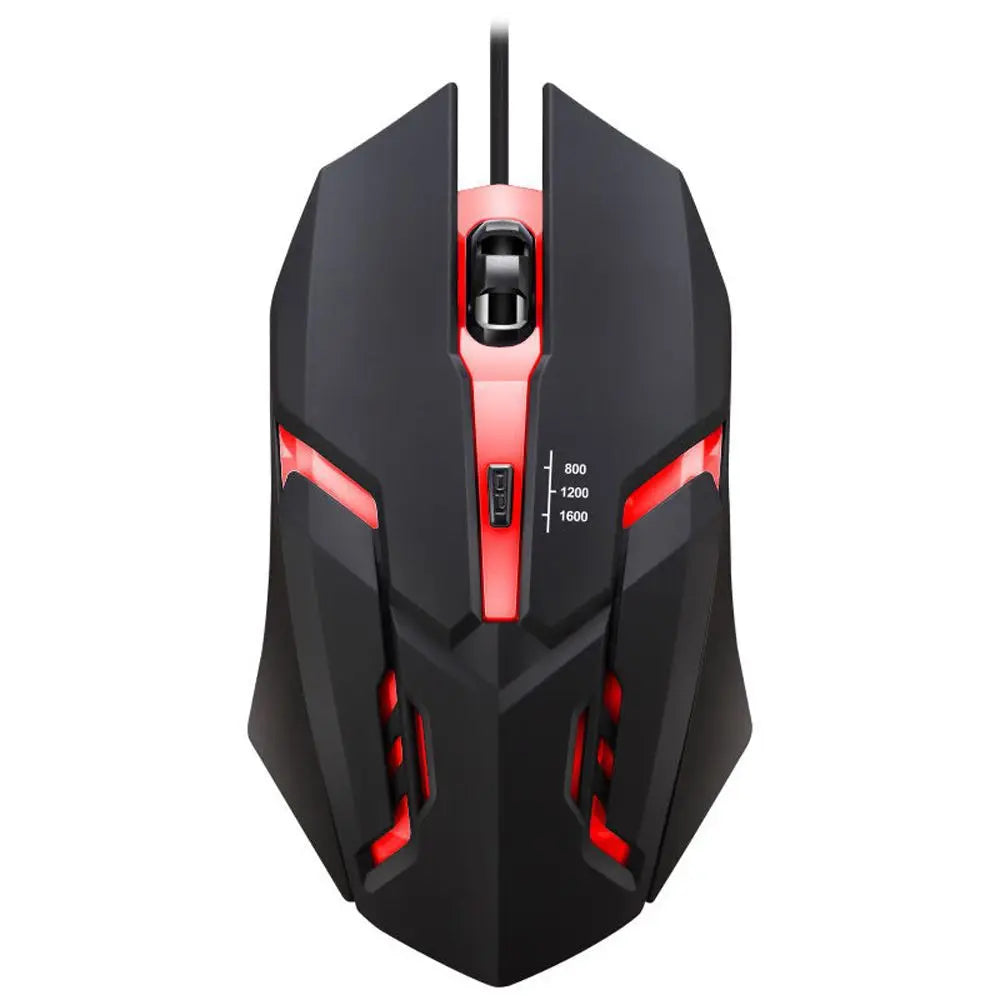 Mouse Gamer Cableado USB Con Luces LED Para PC Y Laptop